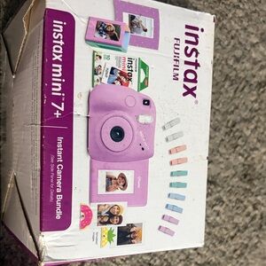Fujifilm Instax Mini 7+ Instant Camera Bundle - Pink